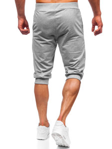 Pantalon court sportif gris pour homme Bolf K10002