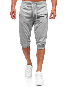 Pantalon court sportif gris pour homme Bolf K10002