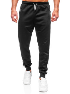 Pantalon de jogging sportif pour homme noir Bolf 8K188