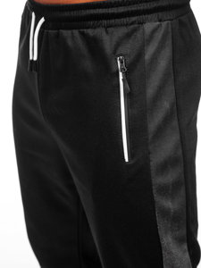 Pantalon de jogging sportif pour homme noir Bolf 8K188