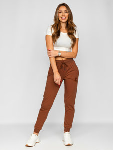 Pantalon de sport pour femme chocolat Bolf VE32