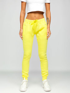 Pantalon de sport pour femme jaune Bolf CK-01