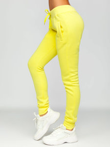 Pantalon de sport pour femme jaune Bolf CK-01