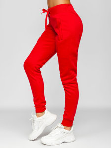 Pantalon de sport pour femme rouge clair Bolf CK-01