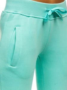 Pantalon de sport pour femme vert menthe Bolf CK-01