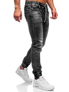 Pantalon en jean jogger pour homme noir Bolf 30047S0    