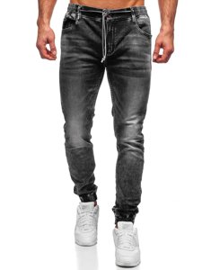 Pantalon en jean jogger pour homme noir Bolf 30047S0    