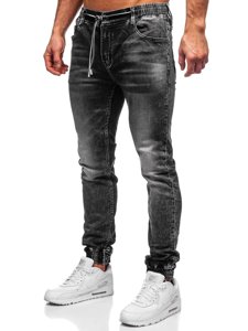 Pantalon en jean jogger pour homme noir Bolf 30047S0    