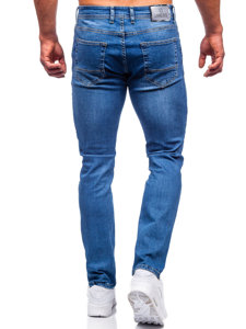 Pantalon en jean regular fit pour homme bleu foncé Bolf 6356