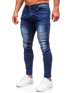 Pantalon en jean slim fit pour homme bleu Bolf MP0029B