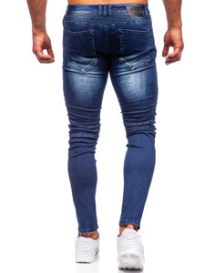 Pantalon en jean slim fit pour homme bleu Bolf MP0029B