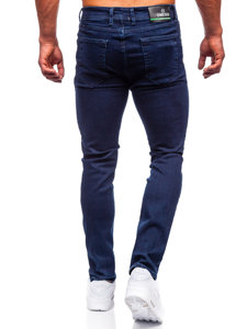 Pantalon en jean slim fit pour homme bleu foncé Bolf 5054