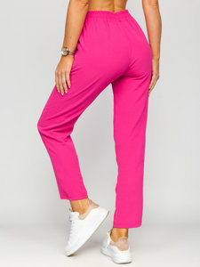 Pantalon en tissu pour femme rose Bolf W7325