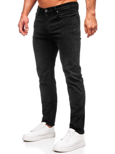 Pantalon en velours côtelé pour homme noir Bolf KA9916