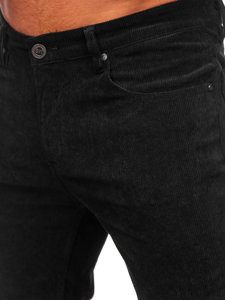 Pantalon en velours côtelé pour homme noir Bolf KA9916