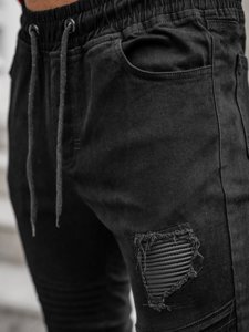 Pantalon homme noir jogger pour Bolf 829  