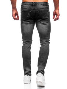 Pantalon jean slim fit pour homme noir Bolf MP0057N