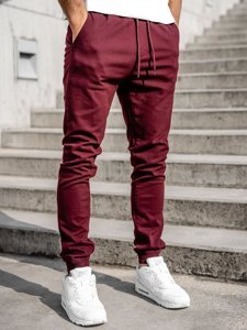 Pantalon jogger bordeaux pour homme Bolf 707  