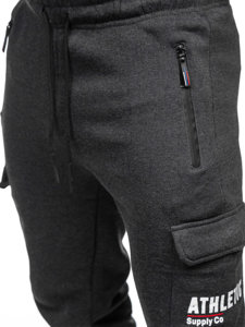 Pantalon jogger cargo de sport pour homme graphite Bolf JX6028