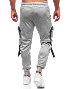 Pantalon jogger cargo de sport pour homme gris Bolf HS7172