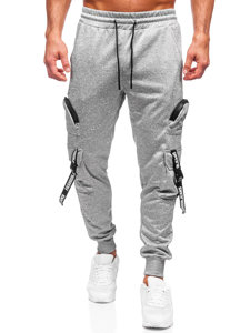 Pantalon jogger cargo de sport pour homme gris Bolf HS7172