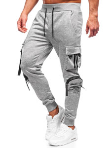 Pantalon jogger cargo de sport pour homme gris Bolf HS7176