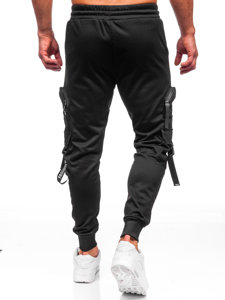 Pantalon jogger cargo de sport pour homme noir Bolf HS7172