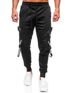 Pantalon jogger cargo de sport pour homme noir Bolf HS7172