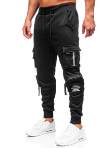 Pantalon jogger cargo de sport pour homme noir Bolf HS7176