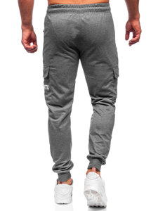 Pantalon jogger cargo pour homme anthracite Bolf JX5061