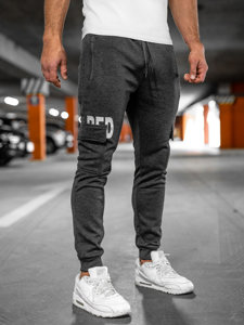 Pantalon jogger cargo pour homme graphite Bolf HW2176