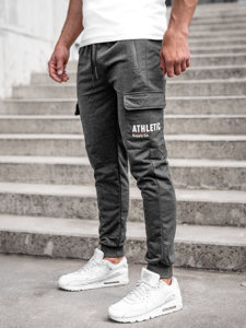 Pantalon jogger cargo pour homme graphite Bolf JX5061A