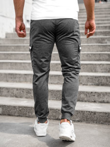 Pantalon jogger cargo pour homme graphite Bolf JX5063A