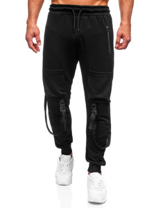 Pantalon jogger cargo pour homme noir Bolf 6581