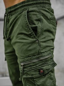 Pantalon jogger cargo pour homme vert Bolf CT6702   