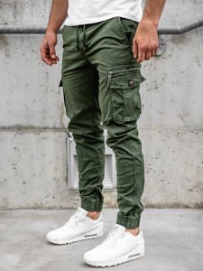 Pantalon jogger cargo pour homme vert Bolf CT6702   