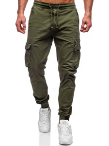 Pantalon jogger cargo pour homme vert Bolf CT6702   