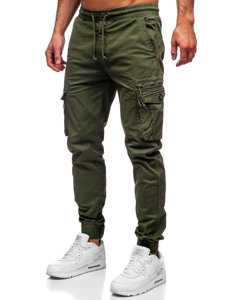 Pantalon jogger cargo pour homme vert Bolf CT6702   