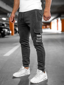 Pantalon jogger cargo rembourré pour homme graphite Bolf HW2207