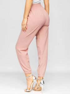 Pantalon jogger pour femme rose Bolf W5071