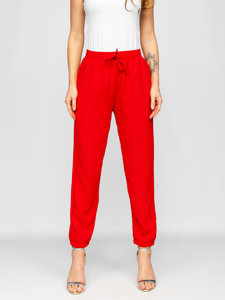 Pantalon jogger pour femme rouge Bolf W5071