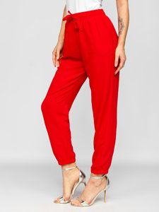 Pantalon jogger pour femme rouge Bolf W5071