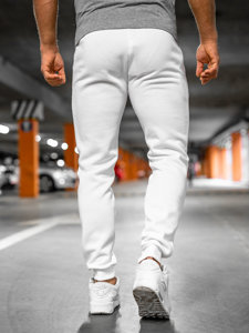 Pantalon jogger pour homme blanc Bolf XW01