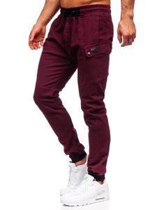 Pantalon jogger pour homme bordeaux Bolf B11103  