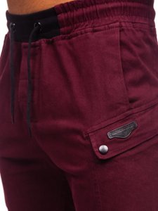 Pantalon jogger pour homme bordeaux Bolf B11103  