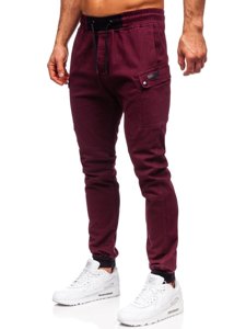 Pantalon jogger pour homme bordeaux Bolf B11103  