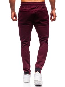 Pantalon jogger pour homme bordeaux Bolf B11119  