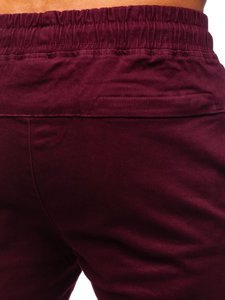 Pantalon jogger pour homme bordeaux Bolf B11119  