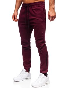 Pantalon jogger pour homme bordeaux Bolf B11119  