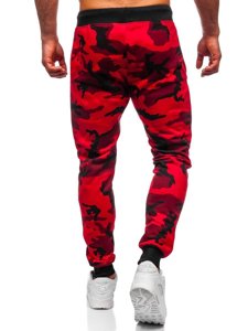 Pantalon jogger pour homme camo-rouge Bolf KZ15